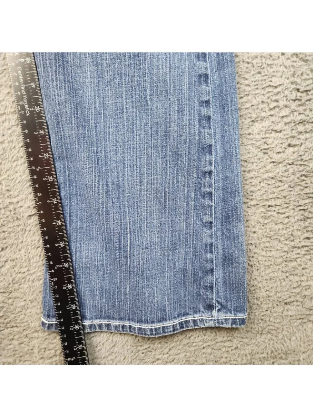 BKE Jeans Women's 34 x 30 Blue Denim Jeans Bootcut Cotton Stretch Drew Buckle - Picture 6 of 9